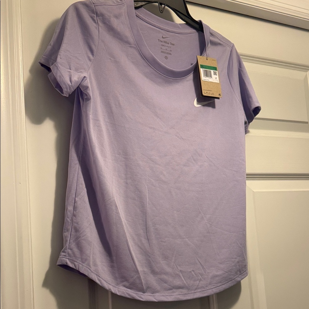 Nike Kids Lavender Short Sleeve Tee Dri-Fit Size XL